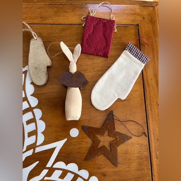 Ornament Lot (5) Vintage- Primitive- Rustic 🎄 - Picture 4 of 9